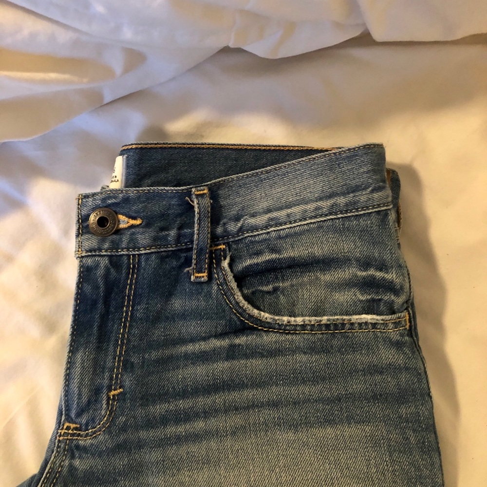 High Rise Denim Shorts | Abercrombie